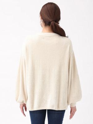 マタニティ トップス|ふんわりフェザーニットサイドボタンプルオーバー　マタニティ・授乳服【出産後も長く使える】