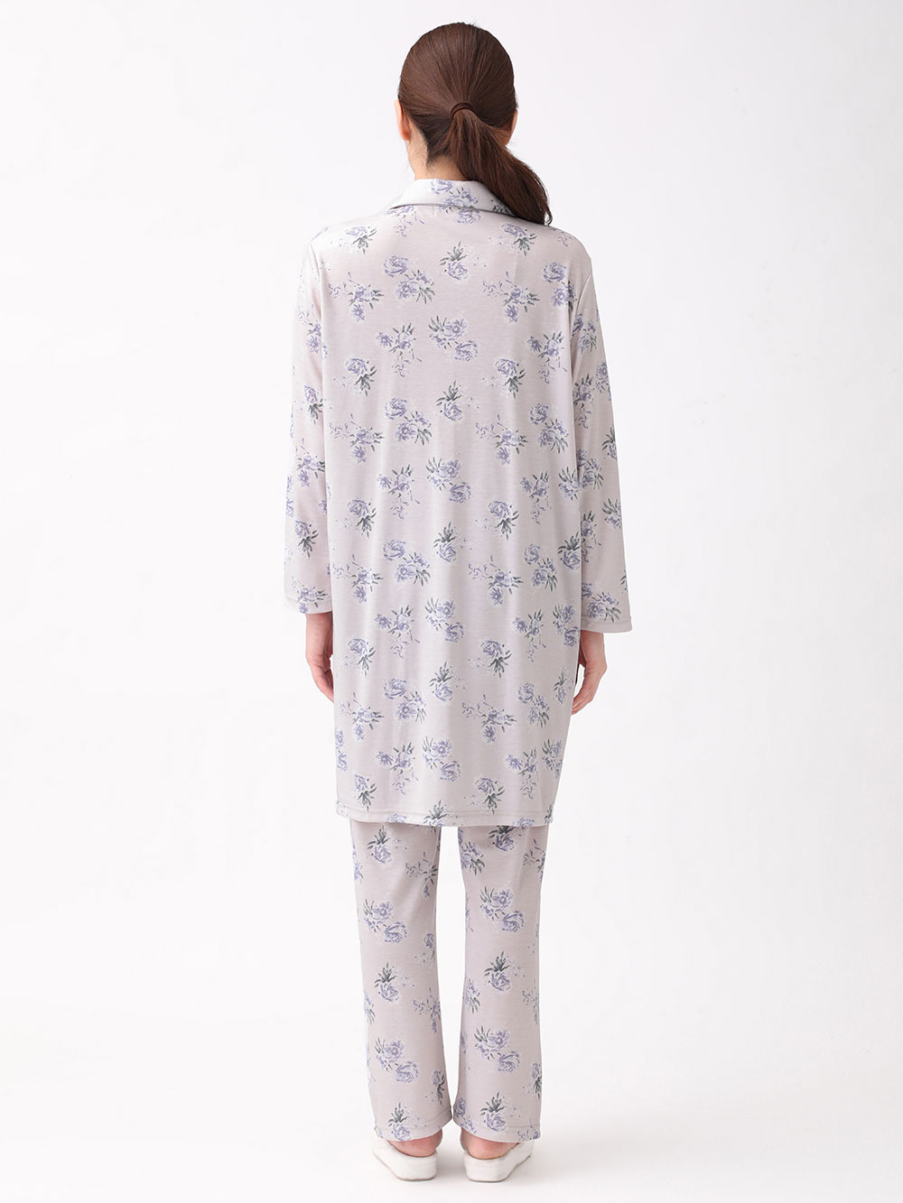 マタニティ パジャマ・ルームウェア|マタニティ期から産後まで使える 快適シームレステーラードスムースパジャマ 親子コーデ 産院推奨 ポケット付 授乳しやすい 産前・産後 セット商品 洗濯機OK/ネット使用OK