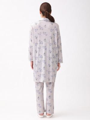 マタニティ パジャマ・ルームウェア|マタニティ期から産後まで使える 快適シームレステーラードスムースパジャマ 親子コーデ 産院推奨 ポケット付 授乳しやすい 産前・産後 セット商品 洗濯機OK/ネット使用OK