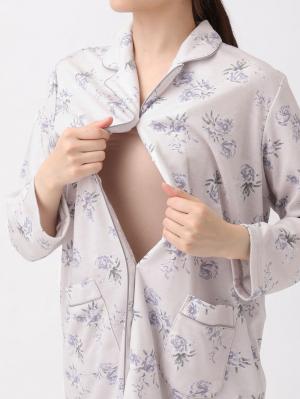 マタニティ パジャマ・ルームウェア|マタニティ期から産後まで使える 快適シームレステーラードスムースパジャマ 親子コーデ 産院推奨 ポケット付 授乳しやすい 産前・産後 セット商品 洗濯機OK/ネット使用OK