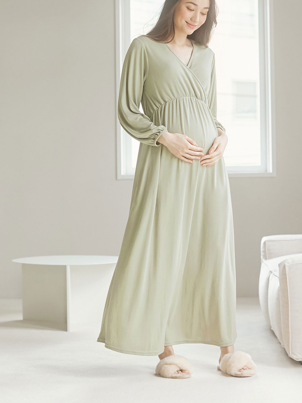 マタニティ パジャマ ルームウェア スムースカシュクールパット付ネグリジェ マタニティ 産後 マタニティウェア 授乳服通販 エンジェリーベ 公式 マタニティ パジャマ ルームウェア スムースカシュクールパット付ネグリジェ マタニティ 産後 マタニティウェア 授乳服通販 エンジェリーベ 公式