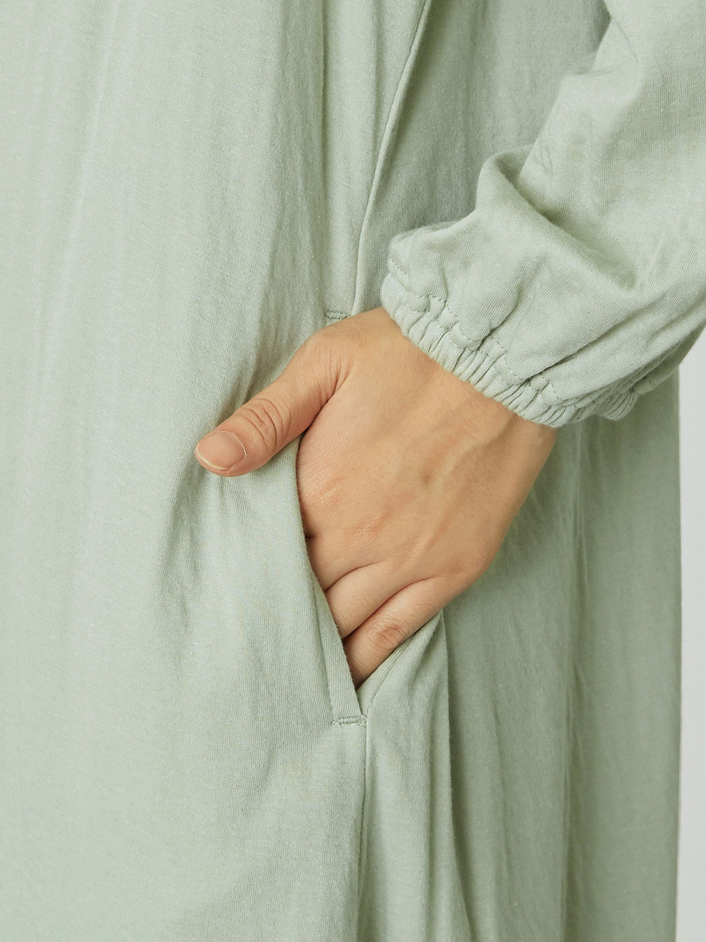 マタニティ パジャマ・ルームウェア|接結ガーゼスリットネック前開きワンピース×産後も使えるレギンスパジャマ　マタニティ・授乳パジャマ