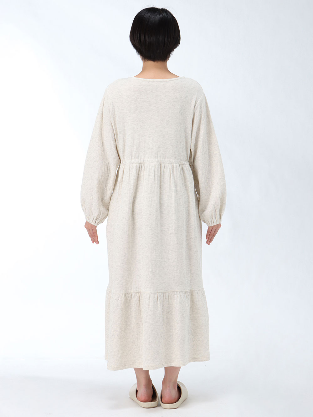 マタニティ パジャマ・ルームウェア|接結ガーゼティアードリラックスネグリジェ