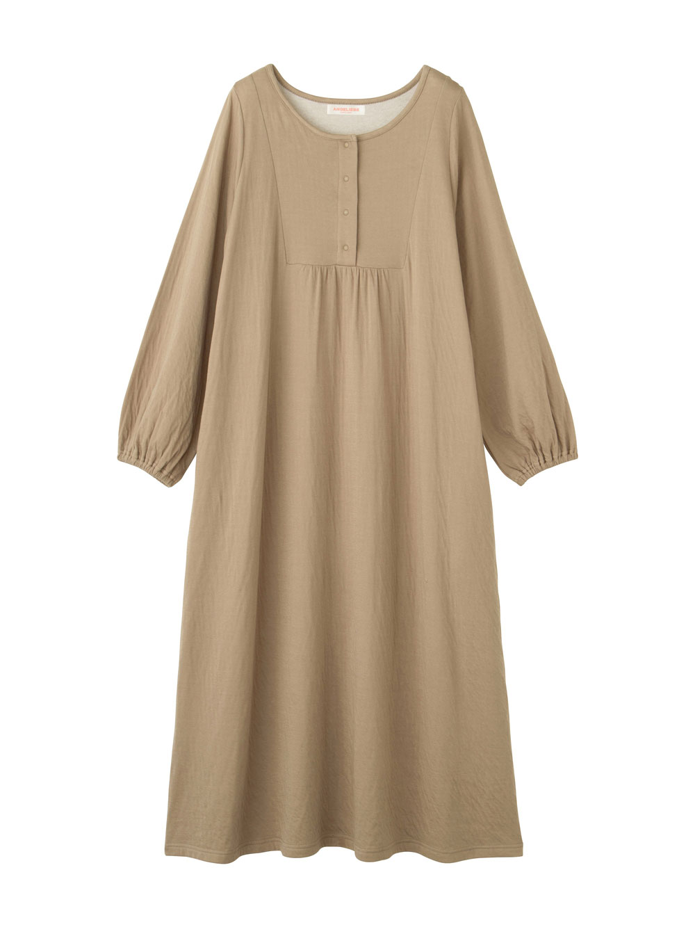 マタニティ パジャマ・ルームウェア|【親子コーデ可】接結ガーゼ袖ボリュームネグリジェ×授乳に便利ケープセットパジャマ　マタニティ・授乳パジャマ|モカブラウン