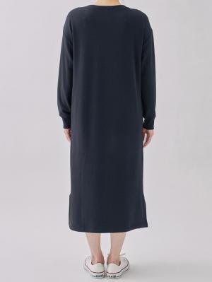 マタニティ ワンピース|【極暖】裏シャギーあったかワイドマキシワンピース　マタニティ・授乳服【出産後も長く使える】