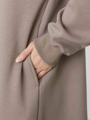 マタニティ ワンピース|【極暖】裏シャギーあったかワイドマキシワンピース　マタニティ・授乳服【出産後も長く使える】