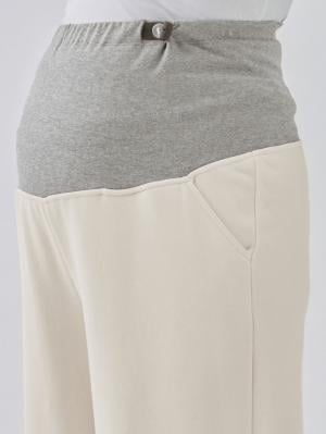 マタニティ パンツ|【極暖】裏シャギーらくちんワイドパンツ マタニティ・授乳服