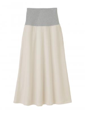 マタニティ スカート|【極暖】裏シャギーあったかフレアマキシスカート　マタニティ・授乳服【出産後も長く使える】|アイスベージュ