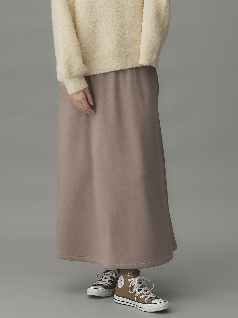 極暖】裏シャギーあったかフレアマキシスカート マタニティ・授乳服【出産後も長く使える】 | マタニティ スカート(品番：10115)  ｜マタニティウェア・授乳服通販｜ エンジェリーベ 公式