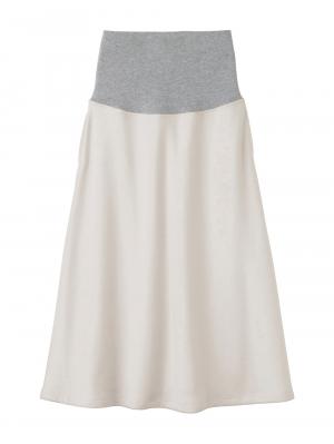 マタニティ スカート|【極暖】裏シャギーあったかフレアスカート　マタニティ・授乳服【出産後も長く使える】|アイスベージュ