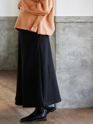 【極暖】裏シャギーあったかフレアスカート　マタニティ・授乳服【出産後も長く使える】10116
