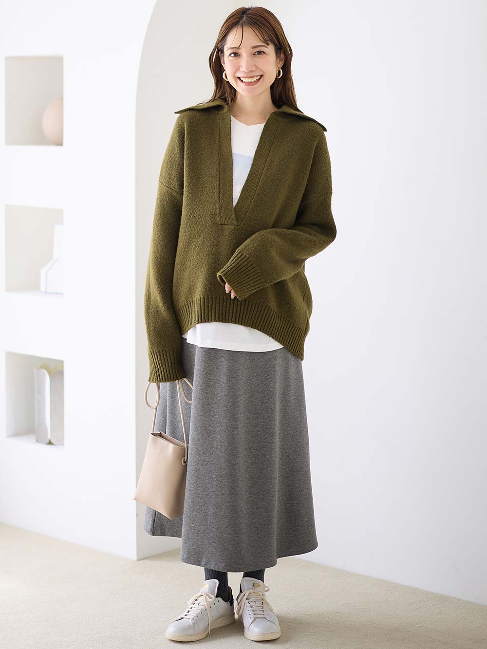 マタニティ スカート|【極暖】裏シャギーあったかフレアスカート　マタニティ・授乳服【出産後も長く使える】|杢チャコール