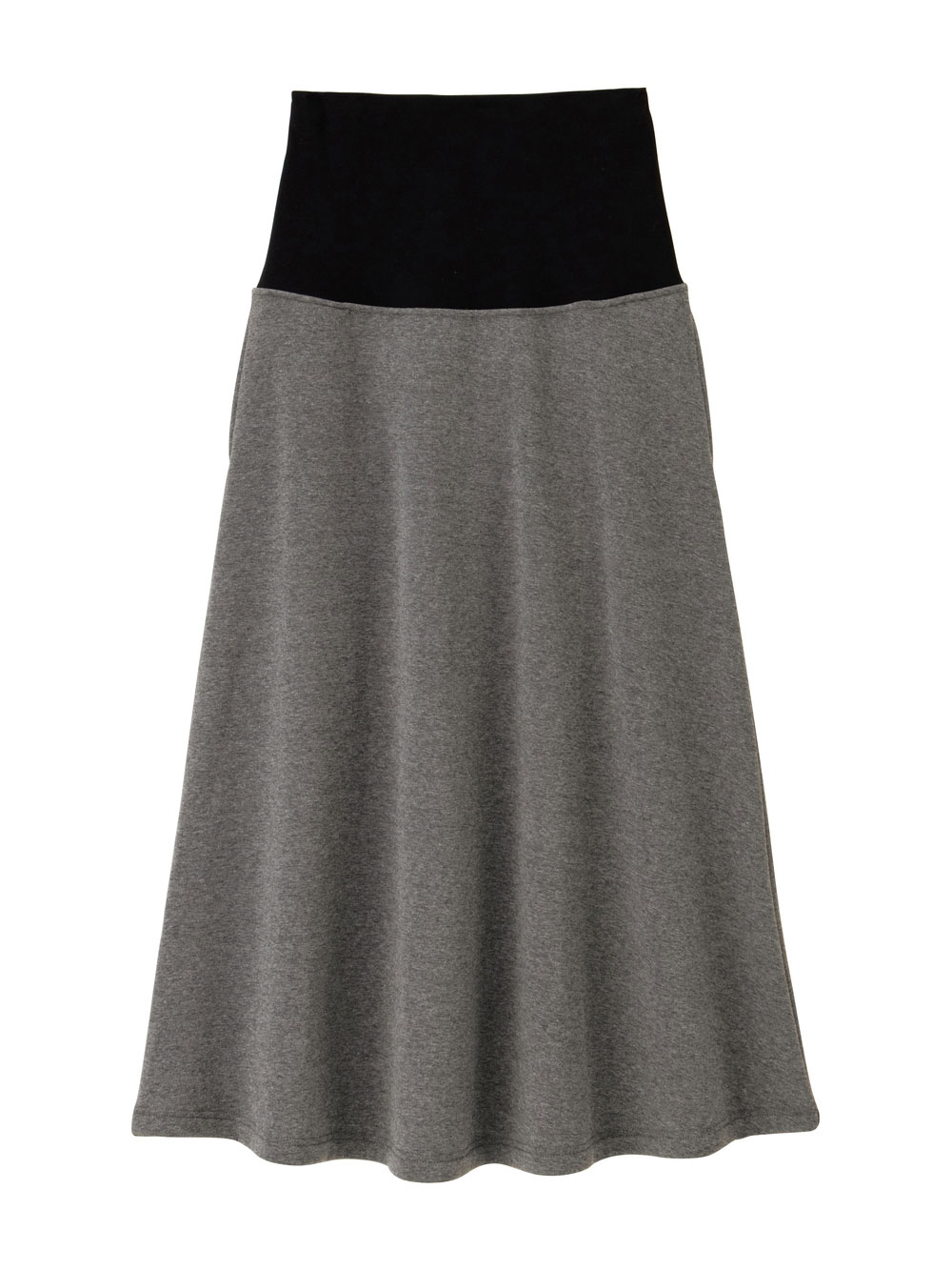 マタニティ スカート|【極暖】裏シャギーあったかフレアスカート　マタニティ・授乳服【出産後も長く使える】|杢チャコール