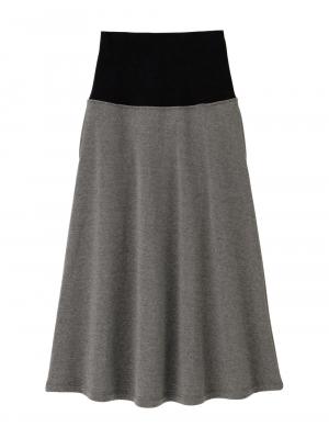 マタニティ スカート|【極暖】裏シャギーあったかフレアスカート　マタニティ・授乳服【出産後も長く使える】|杢チャコール