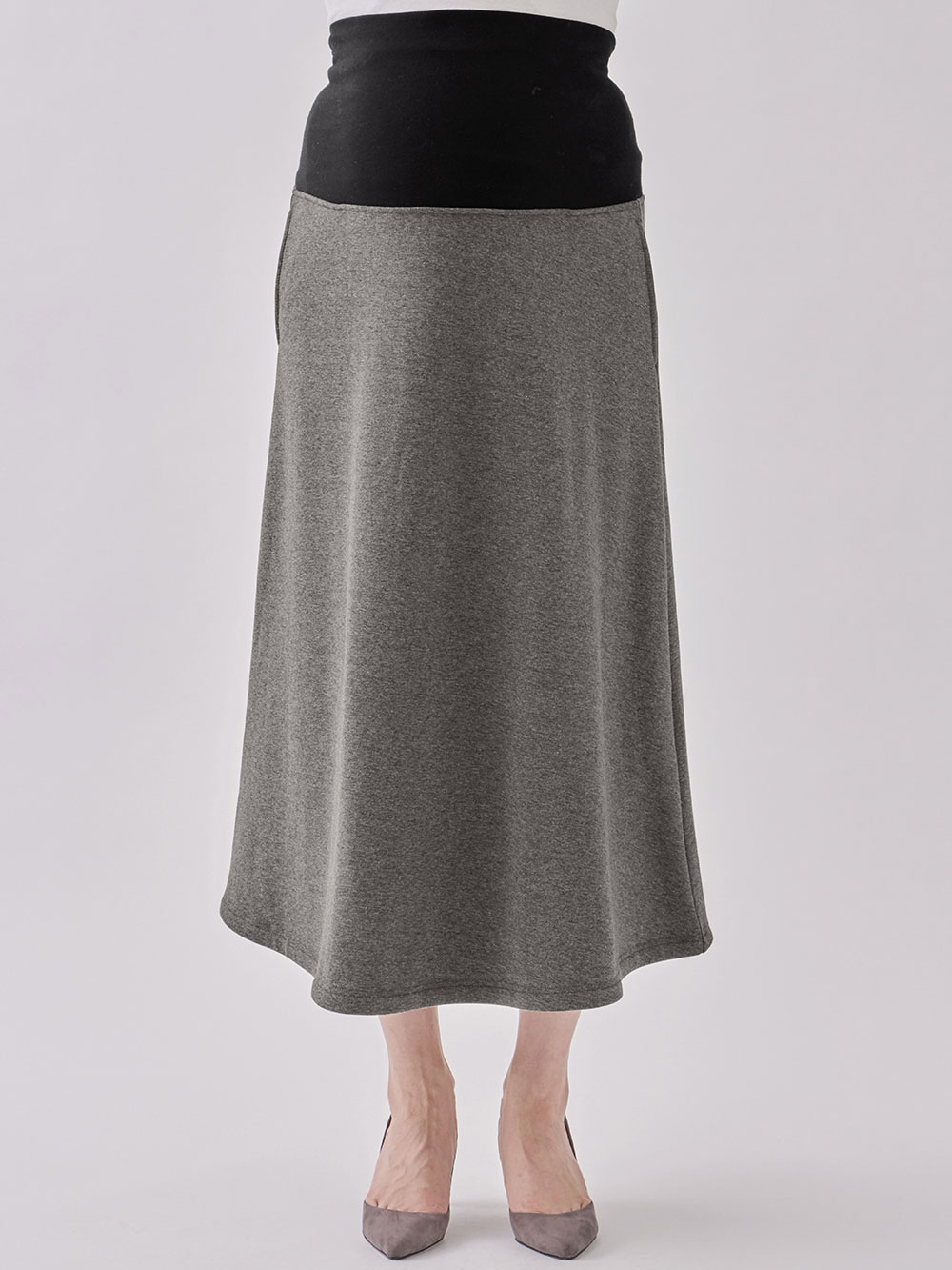 マタニティ スカート|【極暖】裏シャギーあったかフレアスカート　マタニティ・授乳服【出産後も長く使える】