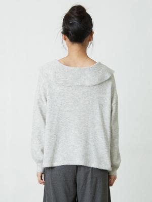 マタニティ トップス|ビックカラーエアリーニット　マタニティ・授乳服【出産後も長く使える】