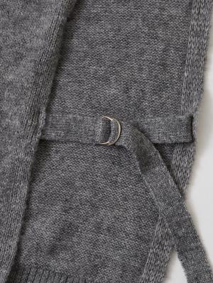 マタニティ トップス|ノルディック柄授乳にも便利なニットベスト　マタニティ・授乳服