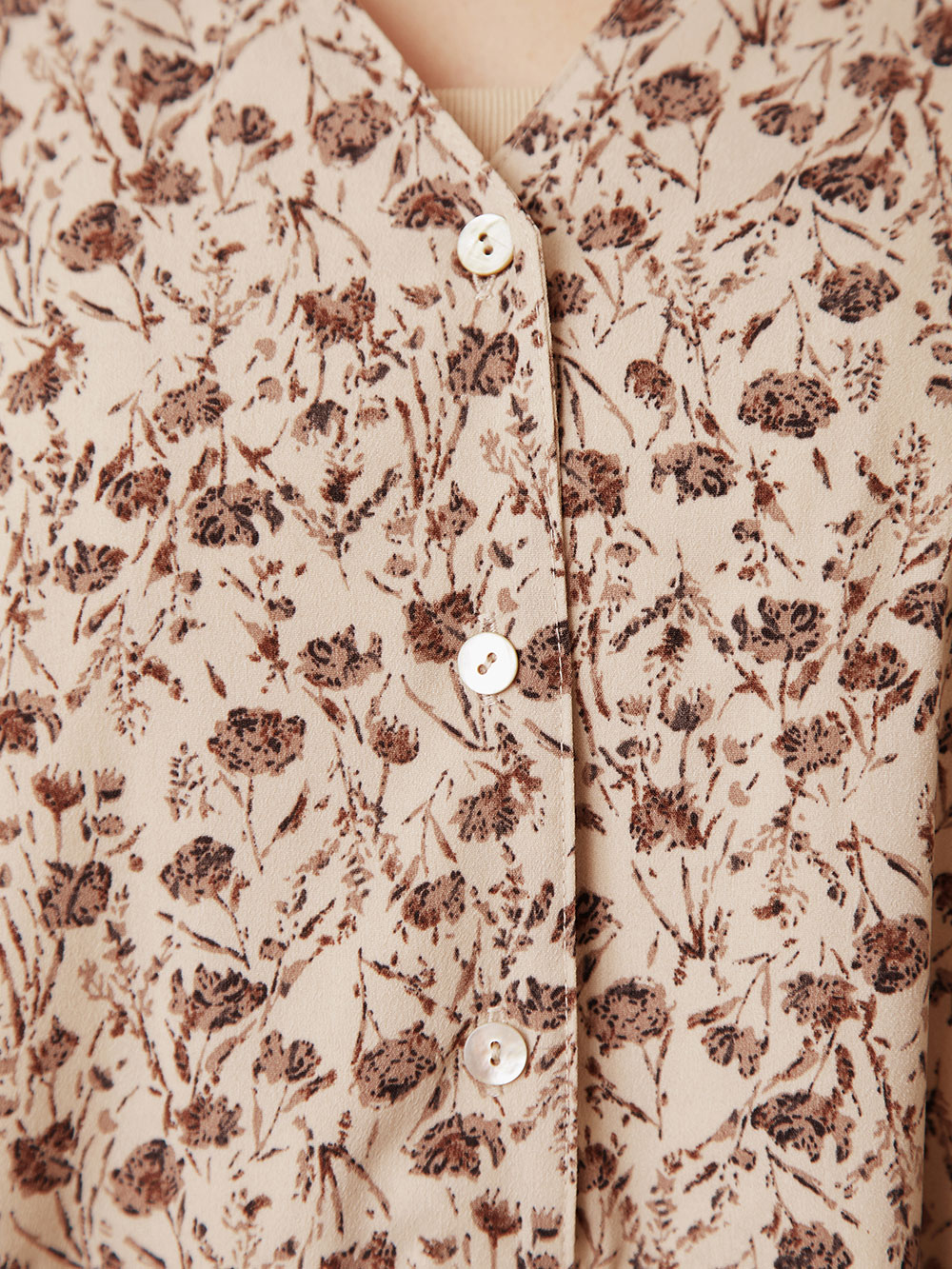 マタニティ ワンピース|ボリュームスリーブ裾ティアード花柄ワンピース　マタニティ・授乳服【出産後も長く使える】