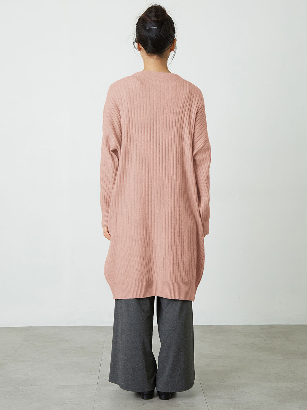 マタニティ トップス|【親子コーデ可】サステナブルニットリブロングカーディガン　マタニティ・授乳服【出産後も長く使える】