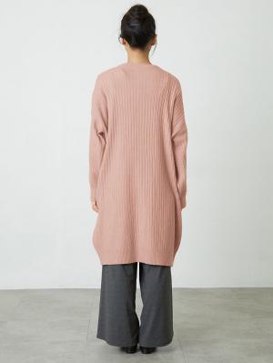 マタニティ トップス|【親子コーデ可】サステナブルニットリブロングカーディガン　マタニティ・授乳服【出産後も長く使える】