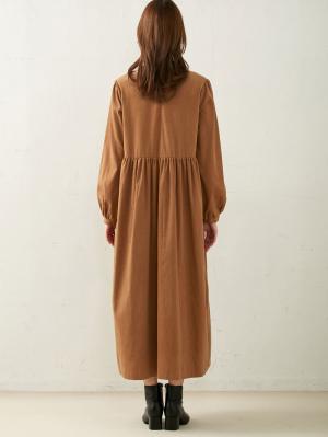 マタニティ ワンピース|【2丈展開】コーデュロイワンピース　マタニティ・授乳服