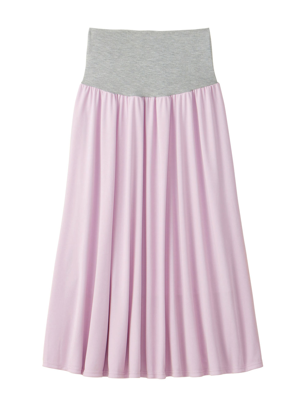 マタニティ スカート|ain（アイン）　エステル布帛見えロングスカート【出産後も長く使える】|ラベンダー