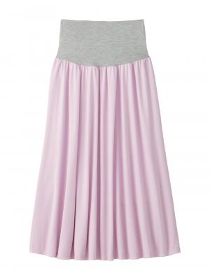 マタニティ スカート|ain（アイン）　エステル布帛見えロングスカート【出産後も長く使える】|ラベンダー