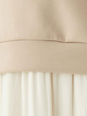 マタニティ ワンピース|ain（アイン）　パーカードッキングワンピース　ダンボールニット素材　マタニティ・授乳服