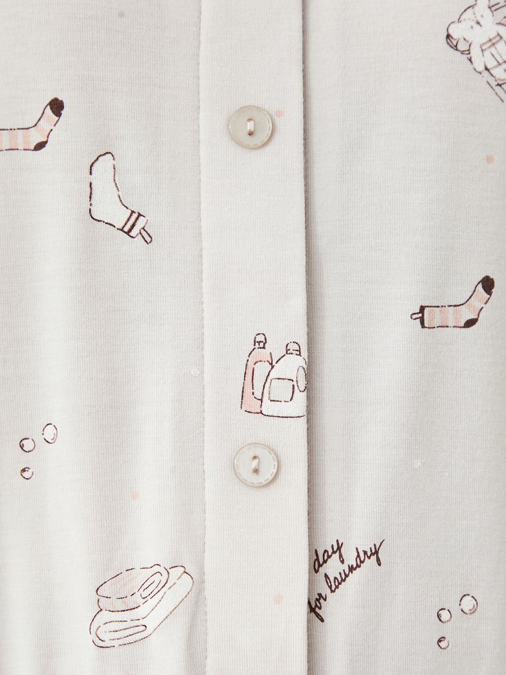 マタニティ パジャマ・ルームウェア|mutti ei（ムッティアイ）ランドリープリントパジャマ　シームレス&保湿加工