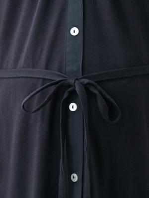 マタニティ パジャマ・ルームウェア|mutti ei(ムッティアイ)2WAYパジャマ 異素材使いスキッパー衿ワンピ