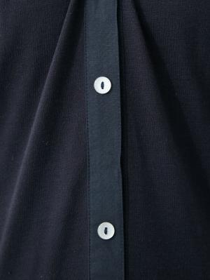 マタニティ パジャマ・ルームウェア|mutti ei(ムッティアイ)2WAYパジャマ 異素材使いスキッパー衿ワンピ