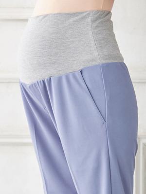 マタニティ パンツ|ain（アイン）接触冷感センタープレステーパードパンツ　マタニティ【出産後も長く使える】
