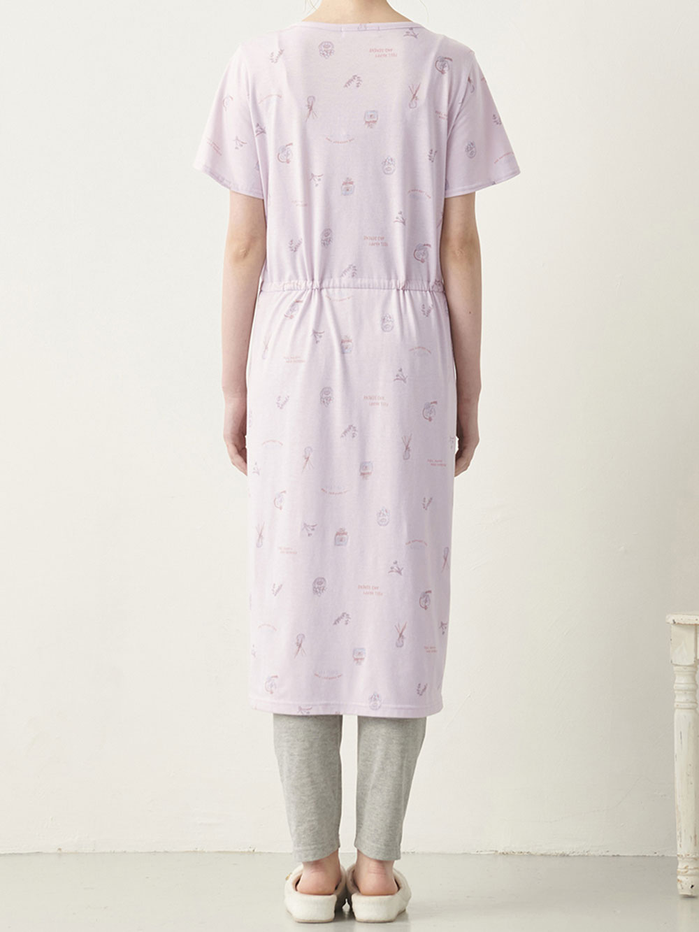 マタニティ パジャマ・ルームウェア|2WAYマタニティパジャマ　天竺フレグランス柄　マタニティ・授乳パジャマ