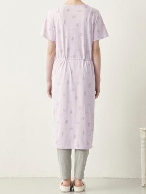 マタニティ パジャマ・ルームウェア|2WAYマタニティパジャマ　天竺フレグランス柄　マタニティ・授乳パジャマ