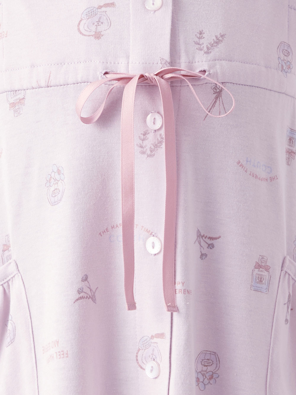 マタニティ パジャマ・ルームウェア|2WAYマタニティパジャマ　天竺フレグランス柄　マタニティ・授乳パジャマ