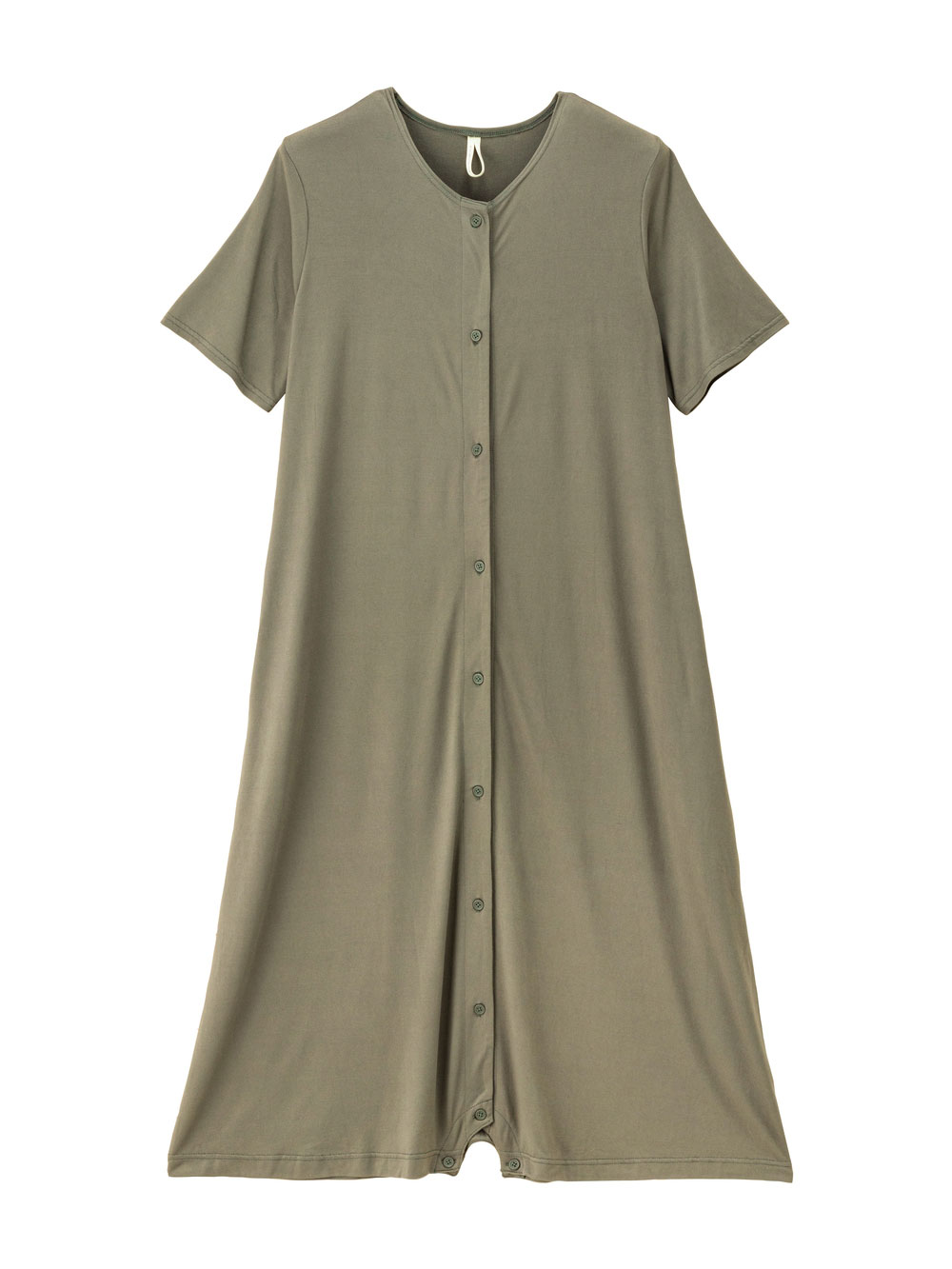 マタニティ パジャマ・ルームウェア|fairy（フェアリー）便利な2WAYワンピース（半袖タイプ）　マタニティ・授乳服|カーキ