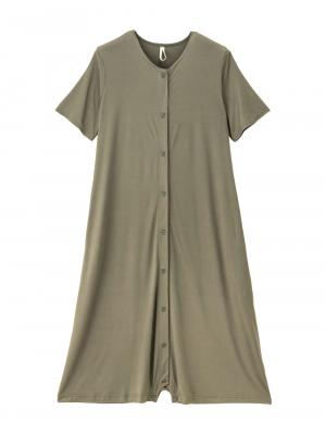 マタニティ パジャマ・ルームウェア|fairy（フェアリー）便利な2WAYワンピース（半袖タイプ）　マタニティ・授乳服|カーキ