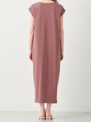 マタニティ ワンピース|コットン100％長さが選べるフレンチスリーブワンピース　マタニティ・授乳服【出産後も長く使える】