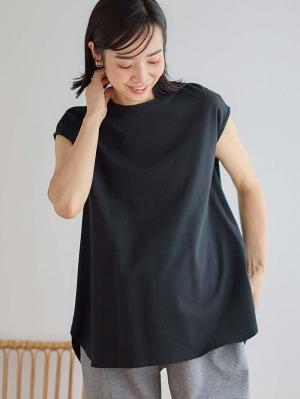 コットン100％フレンチスリーブトップス　マタニティ・授乳服10167