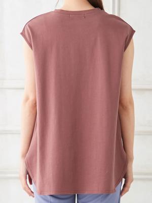 マタニティ トップス|コットン100％フレンチスリーブトップス　マタニティ・授乳服