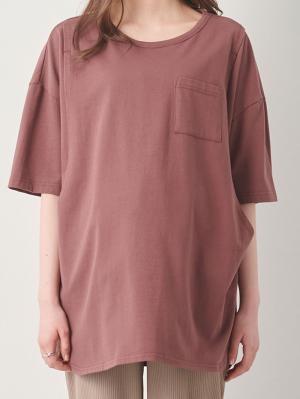 マタニティ トップス|コットン100％ポケット付きチュニックトップス　マタニティ・授乳服【出産後も長く使える】