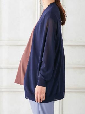 マタニティ トップス|【UV遮蔽率90%以上】【抗菌】【接触冷感】ポンチョカーディガン【出産後も長く使える】