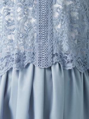 マタニティ ワンピース|レース×シフォンフォーマルワンピース　マタニティ・授乳服【出産後も長く使える】