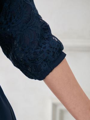 マタニティ ワンピース|シフォンタックフォーマルワンピース　マタニティ・授乳服【出産後も長く使える】