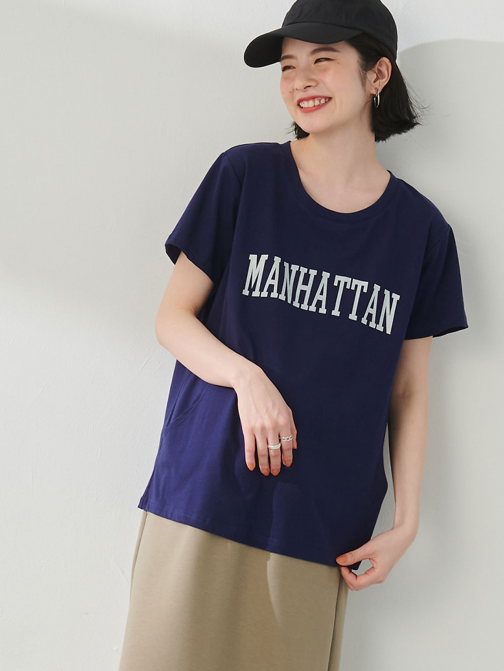 ロゴTシャツ マタニティ・授乳服【出産後も長く使える】 | マタニティ