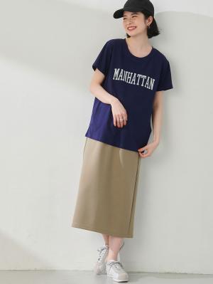 マタニティ トップス|ロゴTシャツ マタニティ・授乳服【出産後も長く使える】