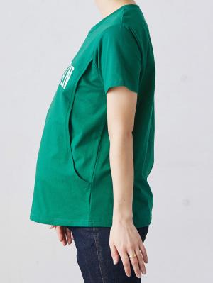 マタニティ トップス|ロゴTシャツ マタニティ・授乳服【出産後も長く使える】