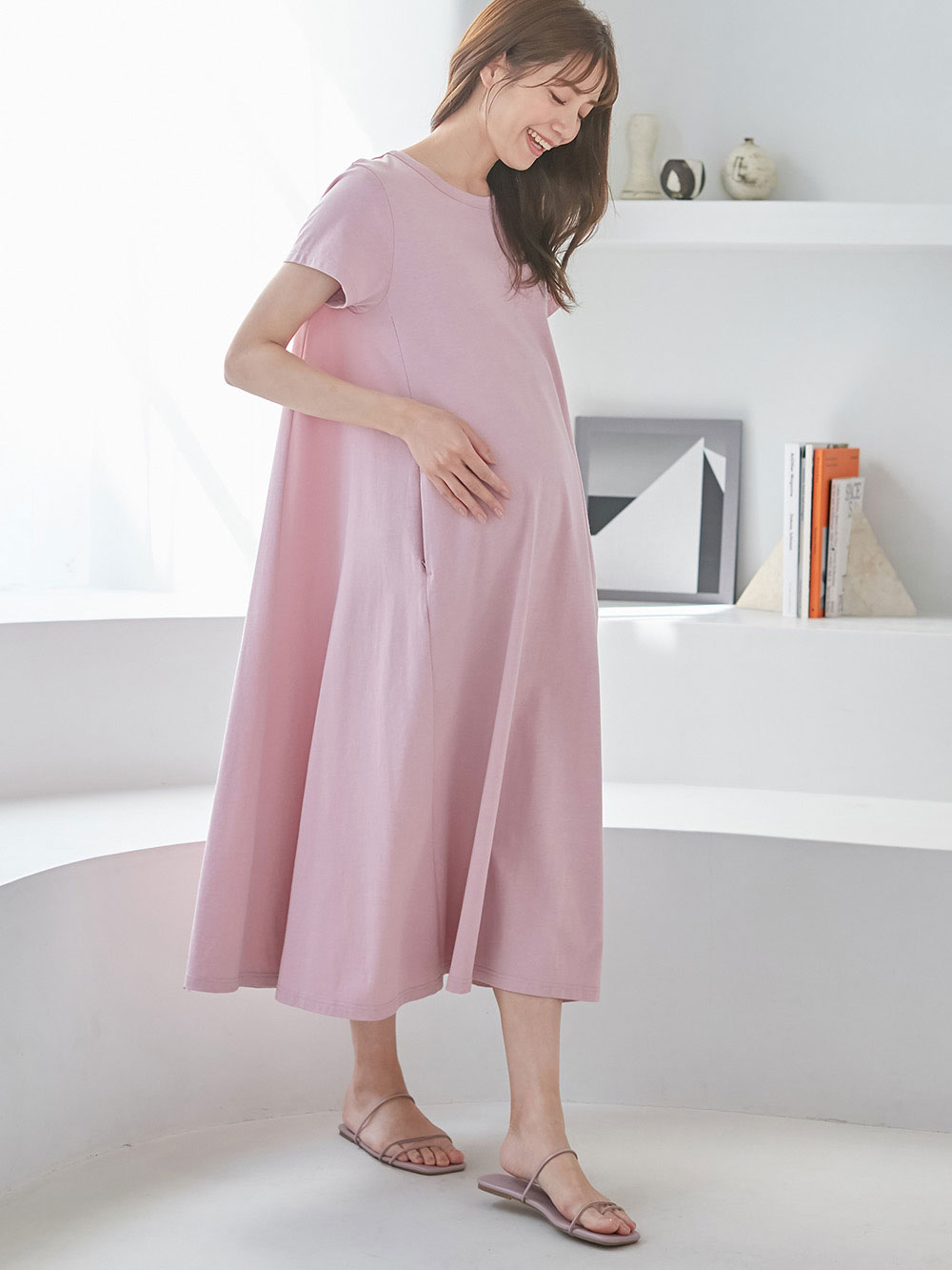 新品◇ワコール　授乳服　妊婦　マタニティ　レース　上品　おしゃれ　ピンク 新品◇ワコール授乳服妊婦マタニティレース上品おしゃれピンク