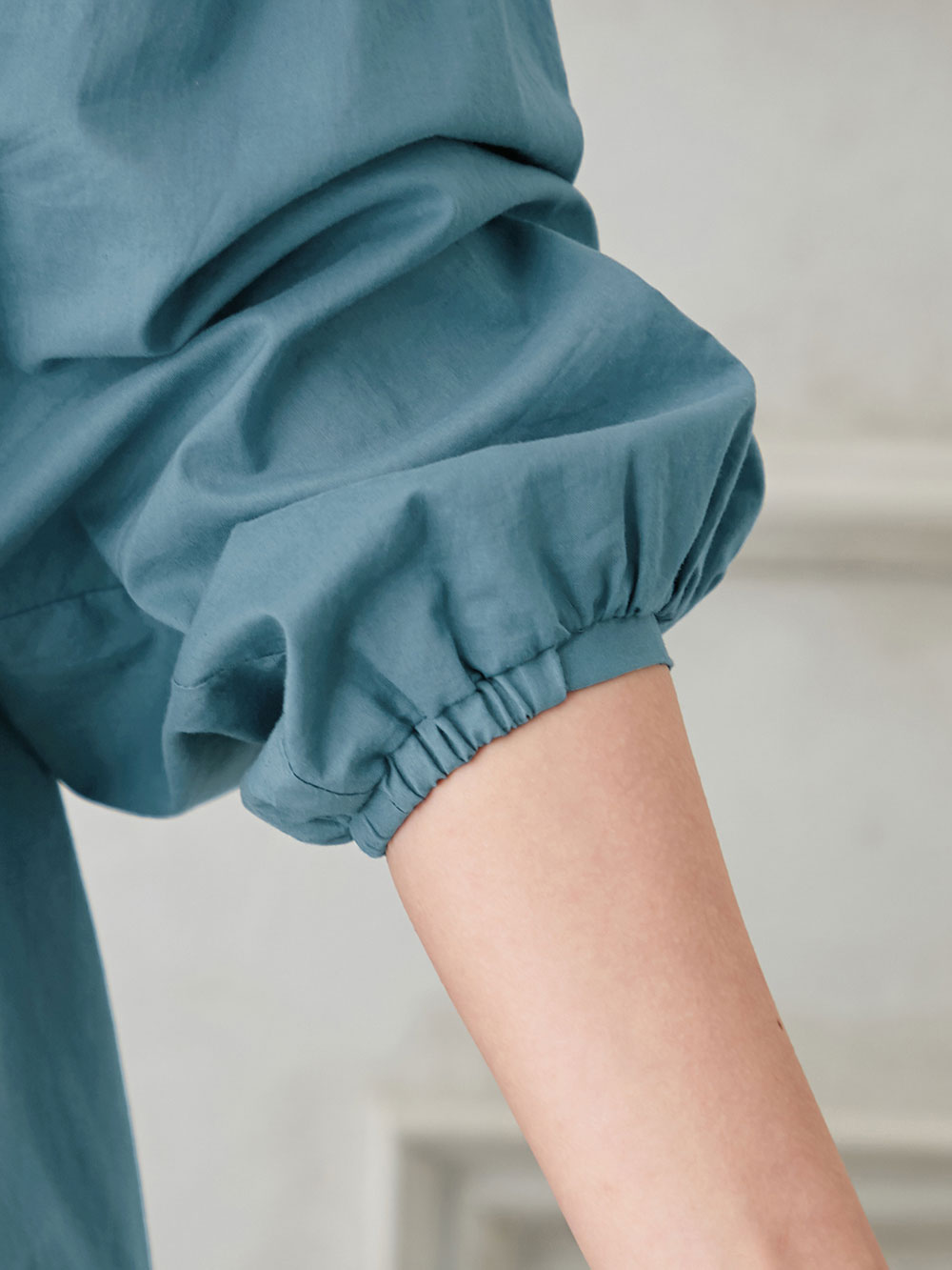 マタニティ ワンピース|コットンローン２WAYボリュームスリーブワンピース　マタニティ・授乳服【出産後も長く使える】