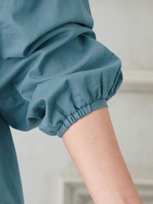 マタニティ ワンピース|コットンローン２WAYボリュームスリーブワンピース　マタニティ・授乳服【出産後も長く使える】